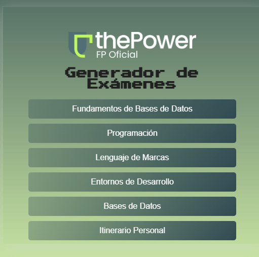 Generador de exámenes
